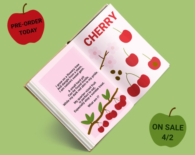 cherry page open book